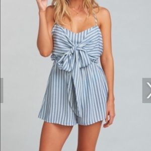 SMYM Melissa Romper- She Sails stripe